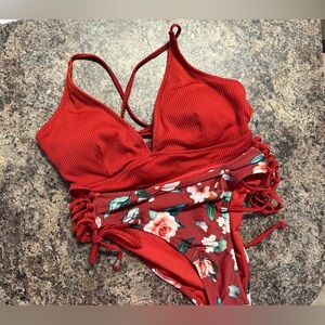 Floral Rust Bikini Set